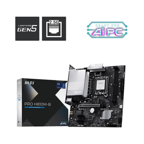 MSI PRO H810M-B 1851P DDR5 SES GLAN DP/HDMI/USB SATA3 USB3.2 mATX
